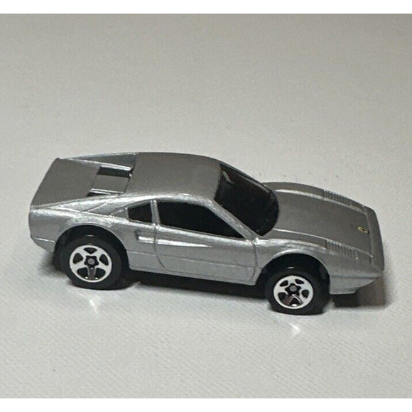 Hot Wheels Ferrari 308 GTS Silver Diecast 1:64 - Mattel 1977 Malaysia - Vintage - Picture 1 of 8